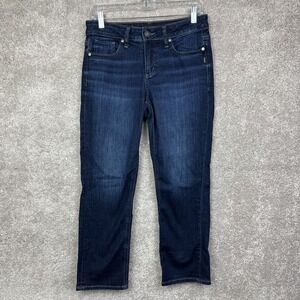 Silver Jeans Co Elyse Capri Jeans Blue Denim Pants Womens Size W27xL23.5